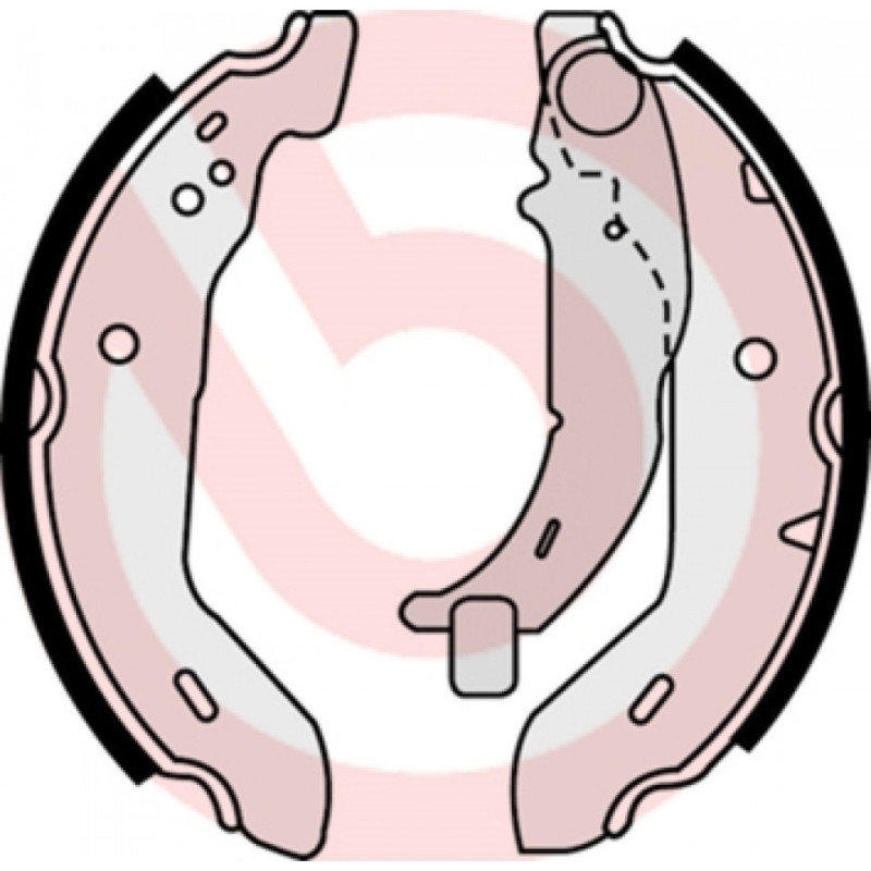 BREMBO S 50 503 Sada brzdových čelistí zadní pro Mercedes A