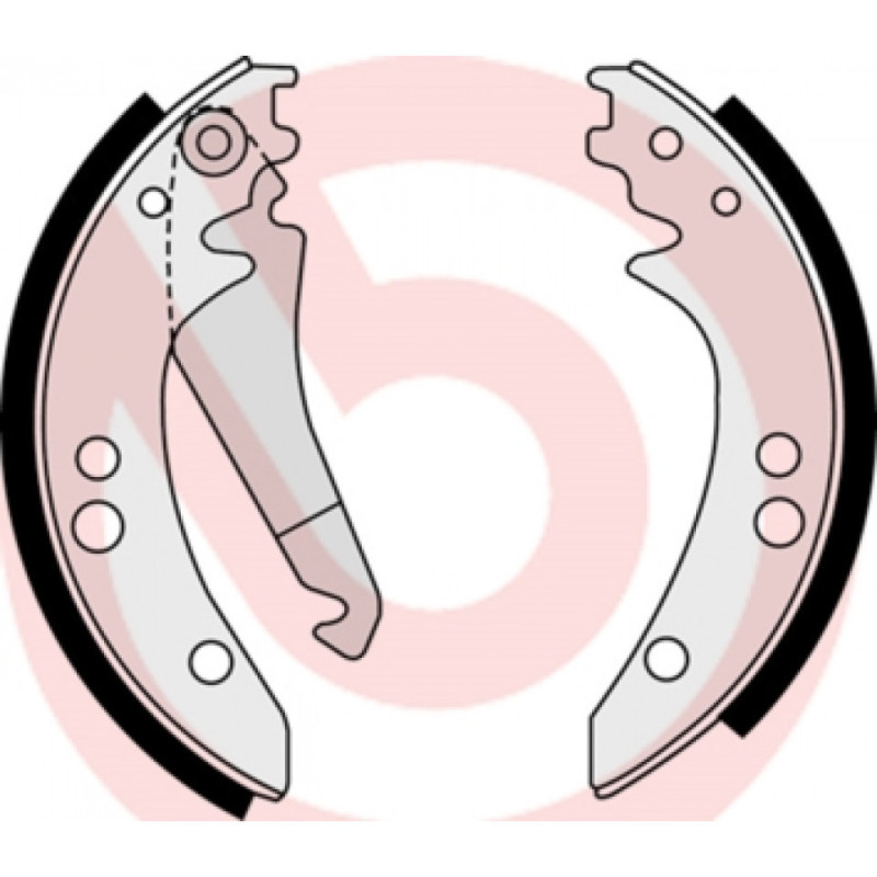 BREMBO S 50 514 Zestaw szczęk hamulcowych tył dla Mercedes T1 G