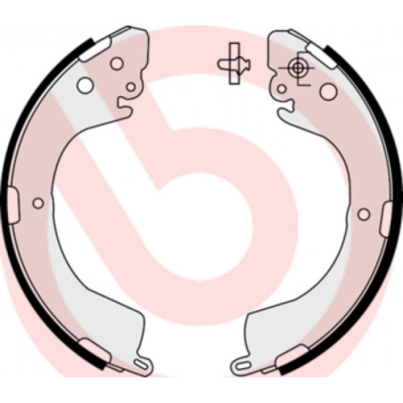 BREMBO S 54 514 Sada brzdových čelistí zadní pro Mitsubishi L 400 200