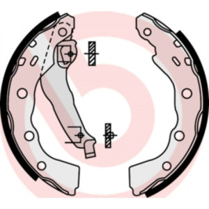 BREMBO S 54 515 Zestaw szczęk hamulcowych tył dla Mitsubishi Carisma Space Star
