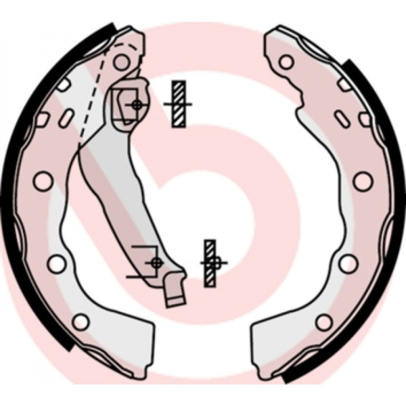 BREMBO S 54 515 Jeu de mâchoires de frein arrière pour Mitsubishi Carisma Space Star