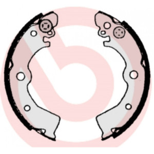 BREMBO S 56 506 Sada brzdových čeľustí zadné pre Sunny Almera 100 Kangoo