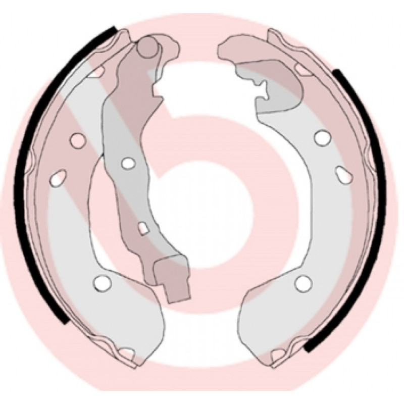 BREMBO S 56 510 Sada brzdových čelistí zadní pro Clio Micra Note Tiida Terrano Thalia Vesta