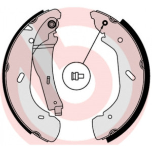 BREMBO S 56 513 Zestaw szczęk hamulcowych tył dla Transit Maxus