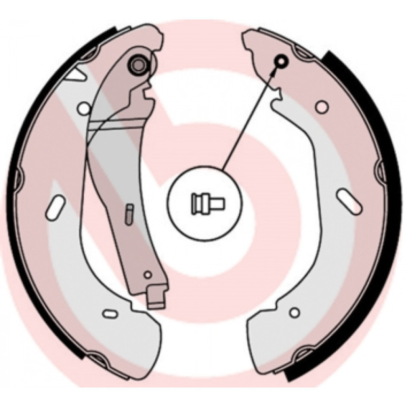 BREMBO S 56 513 Brake Shoe Set Rear for Transit Maxus