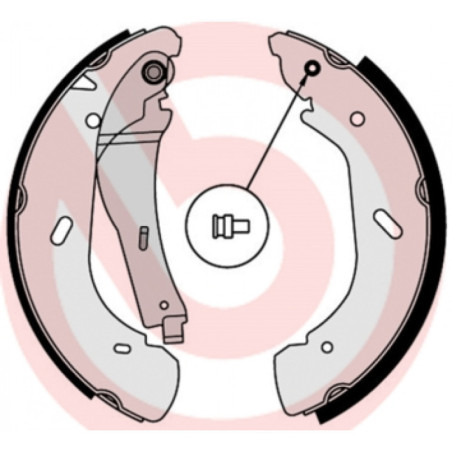 BREMBO S 56 513 Kit ganasce freno posteriore per Transit Maxus