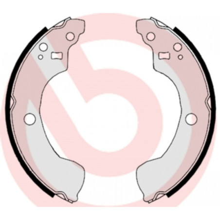 BREMBO S 56 534 Brake Shoe Set Rear for Nissan Almera