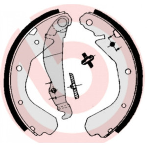 BREMBO S 59 508 Juego de zapatas de frenos trasero para Corsa Kadett Nova Astra