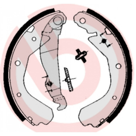 BREMBO S 59 508 Sada brzdových čeľustí zadné pre Corsa Kadett Nova Astra