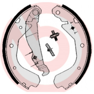 BREMBO S 59 509 Brake Shoe Set Rear for Kadett Astra Cavalier Ascona Vectra