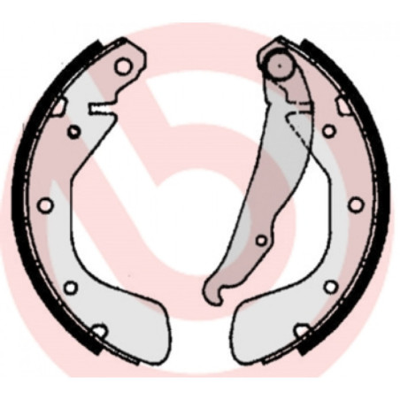 BREMBO S 59 511 Bremsbackensatz Hinten für Corsa Astra Nova Tigra Corsavan