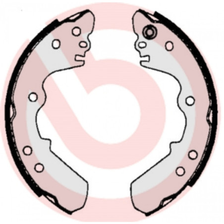 BREMBO S 59 512 Sada brzdových čeľustí zadné pre Campo Frontera Trooper Brava