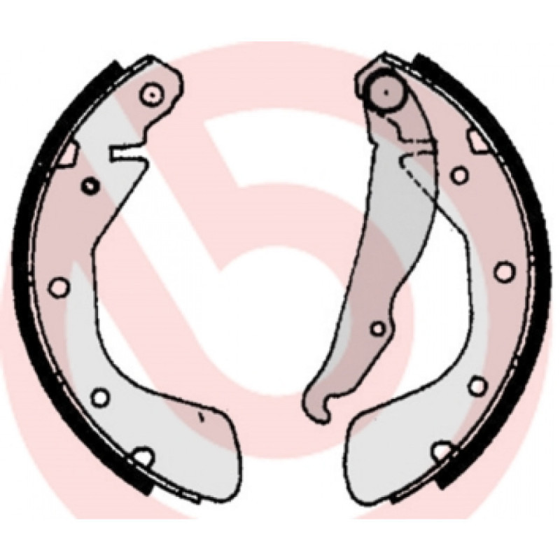 BREMBO S 59 513 Zestaw szczęk hamulcowych tył dla Astra Nubira Corsa Vectra Cavalier Lanos Nexia