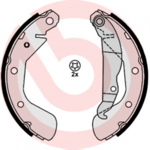 BREMBO S 59 514 Juego de zapatas de frenos trasero para Corsa Corsavan