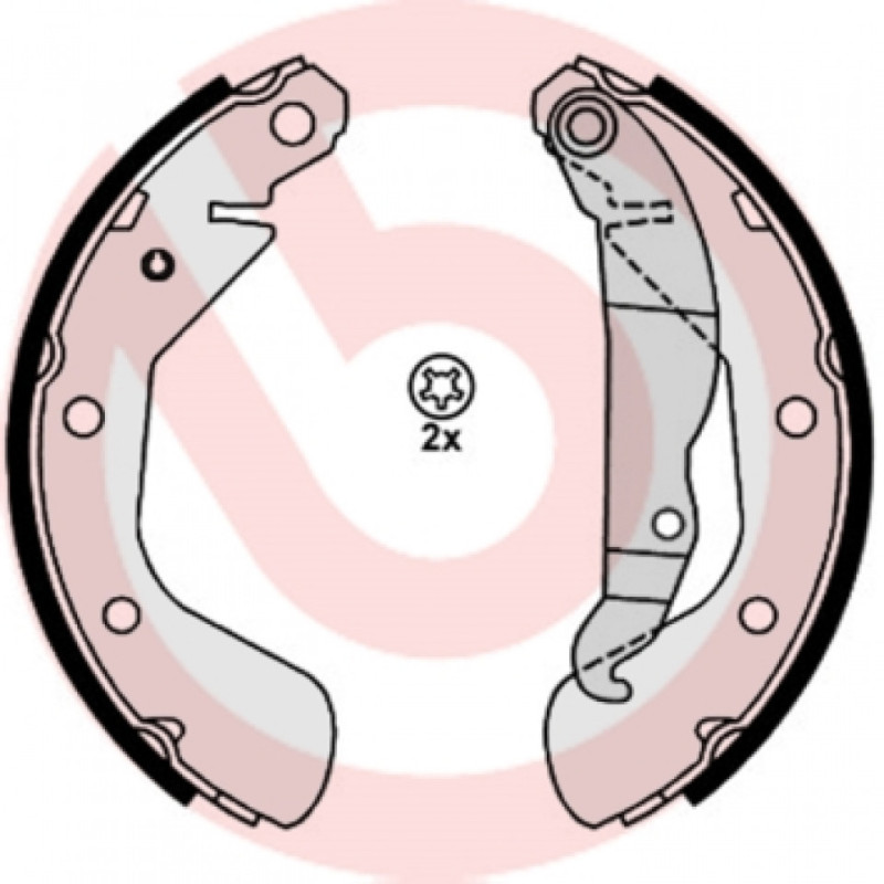 BREMBO S 59 514 Juego de zapatas de frenos trasero para Corsa Corsavan