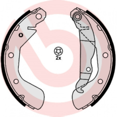 BREMBO S 59 514 Juego de zapatas de frenos trasero para Corsa Corsavan