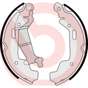 BREMBO S 59 516 Juego de zapatas de frenos trasero para Agila