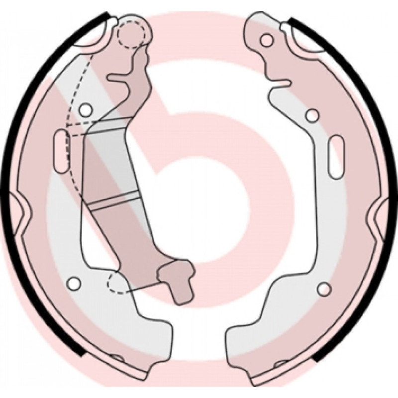 BREMBO S 59 516 Juego de zapatas de frenos trasero para Agila
