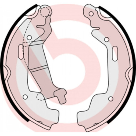 BREMBO S 59 516 Bremsbackensatz Hinten für Agila