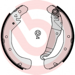 BREMBO S 59 517 Brake Shoe Set Rear for Astra Combo Zafira Vectra Astravan Corsavan