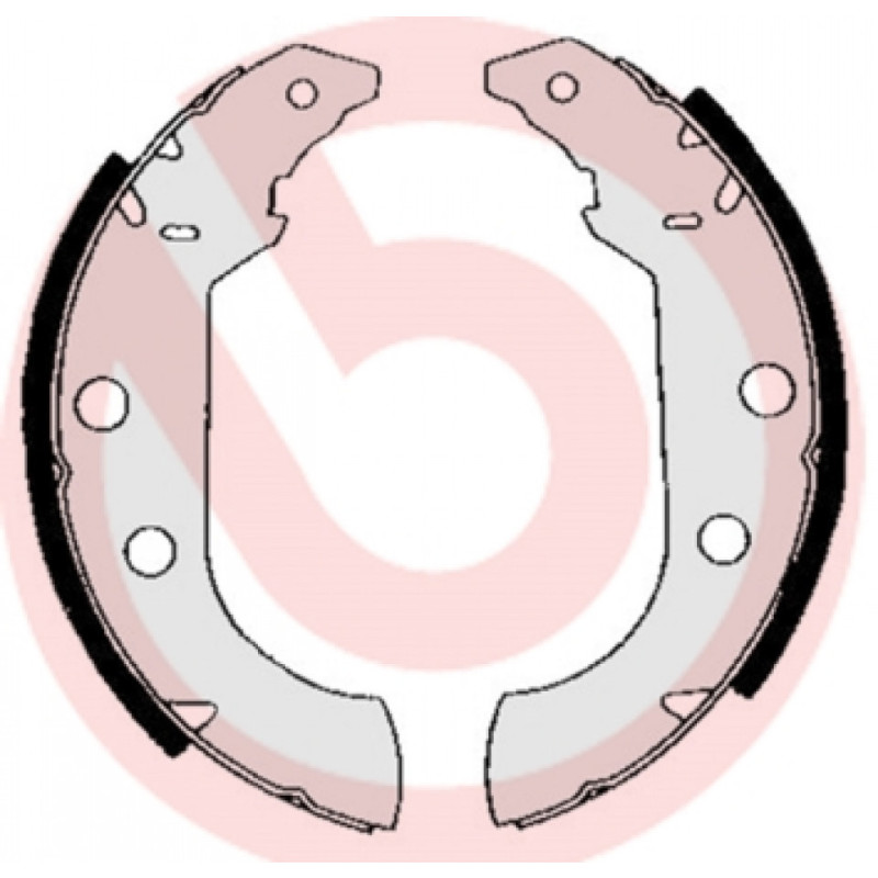 BREMBO S 61 517 Brake Shoe Set Rear for 405 306 Xsara ZX