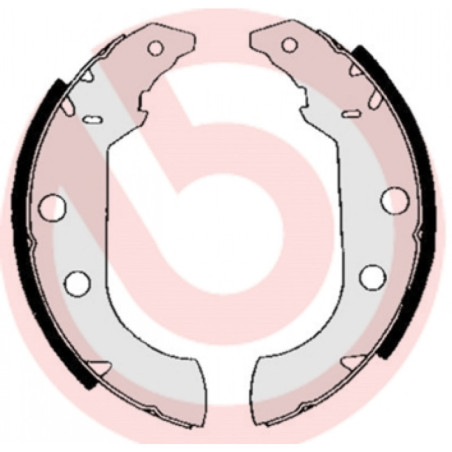 BREMBO S 61 517 Brake Shoe Set Rear for 405 306 Xsara ZX