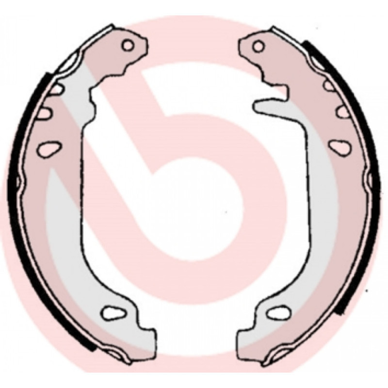 BREMBO S 61 519 Jeu de mâchoires de frein arrière pour 306 Xsara ZX