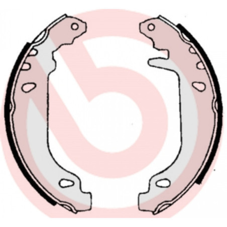 BREMBO S 61 519 Brake Shoe Set Rear for 306 Xsara ZX