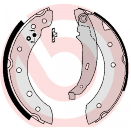 BREMBO S 61 520 Sada brzdových čelistí zadní pro Logan Clio 306 Xsara 206 ZX Sandero Thalia Laguna