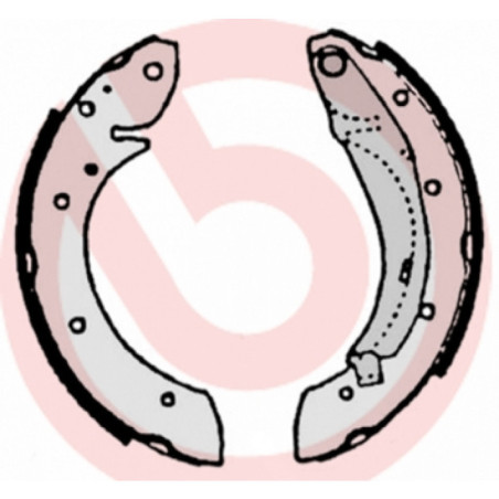 BREMBO S 61 522 Jeu de mâchoires de frein arrière pour Partner 405 Espace Berlingo Scenic