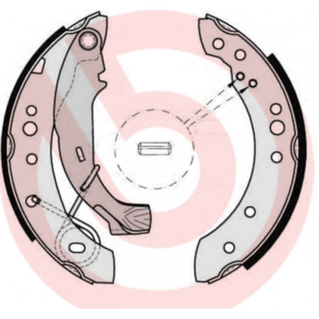 BREMBO S 61 526 Brake Shoe Set Rear for C3 Logan Clio C2 Enterprise Sandero Thalia 1007