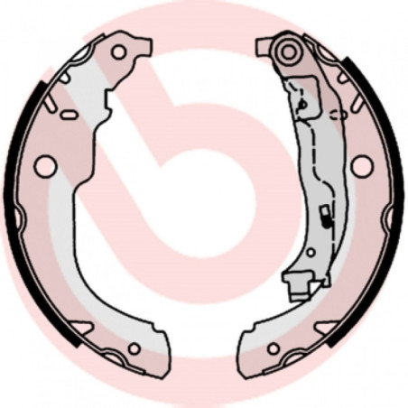 BREMBO S 61 528 Brake Shoe Set Rear for C3 Aircross DS3 208 207 DS 301 C-Elysee