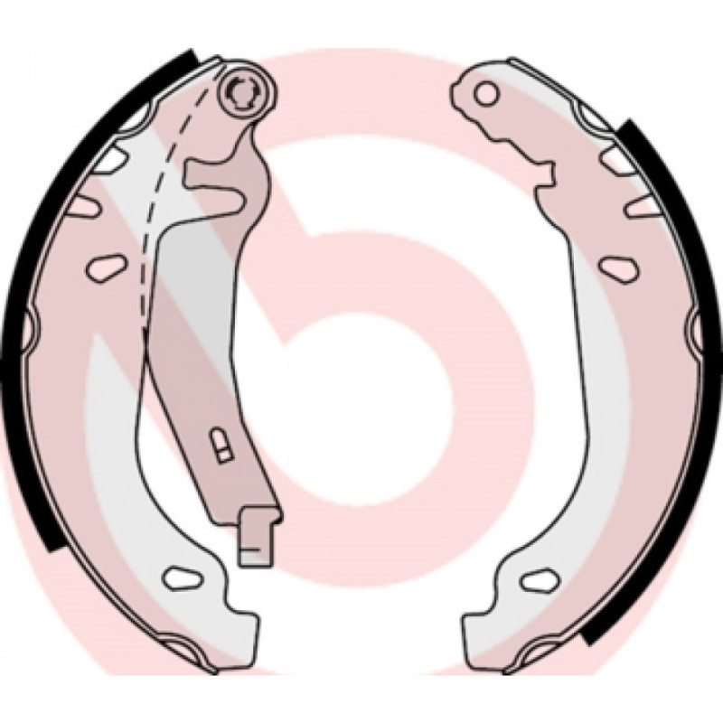 BREMBO S 61 539 Sada brzdových čelistí zadní pro 306 Xsara ZX