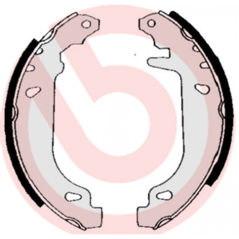 BREMBO S 68 520 Sada brzdových čeľustí zadné pre 19 Clio Super 21 11 Twingo 9 Rapid