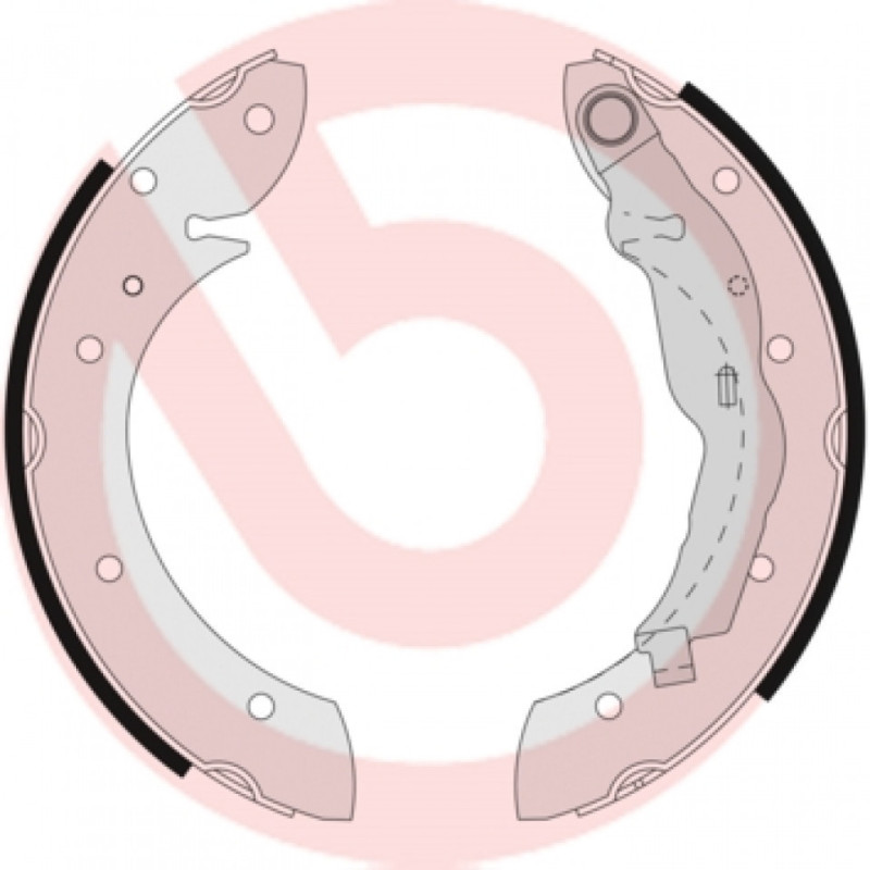 BREMBO S 68 521 Juego de zapatas de frenos trasero para Megane Scenic Laguna