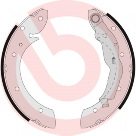 BREMBO S 68 521 Juego de zapatas de frenos trasero para Megane Scenic Laguna