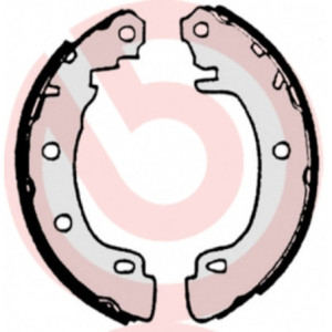 BREMBO S 68 522 Jeu de mâchoires de frein arrière pour Megane i20