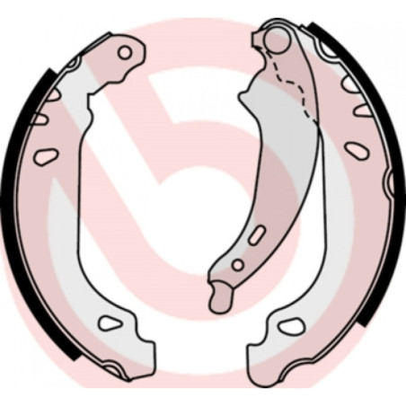 BREMBO S 68 524 Brake Shoe Set Rear for Logan Clio Sandero Thalia