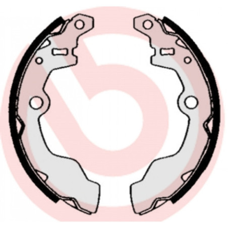 BREMBO S 78 503 Sada brzdových čeľustí zadné pre Subaru Justy