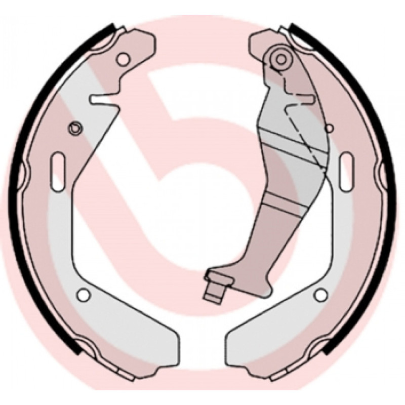BREMBO S 79 502 Brake Shoe Set Rear for Agila Ignis Justy