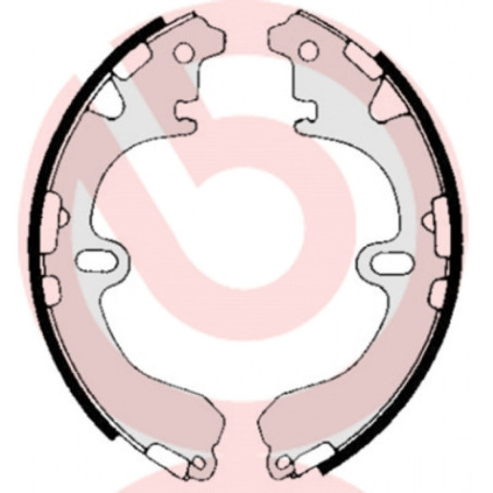 BREMBO S 83 503 Sada brzdových čeľustí zadné pre Toyota Corolla Celica