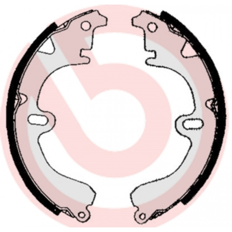 BREMBO S 83 504 Sada brzdových čelistí zadní pro Toyota Corolla