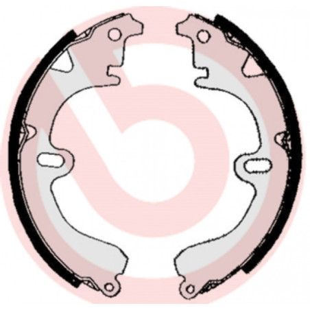 BREMBO S 83 504 Sada brzdových čelistí zadní pro Toyota Corolla