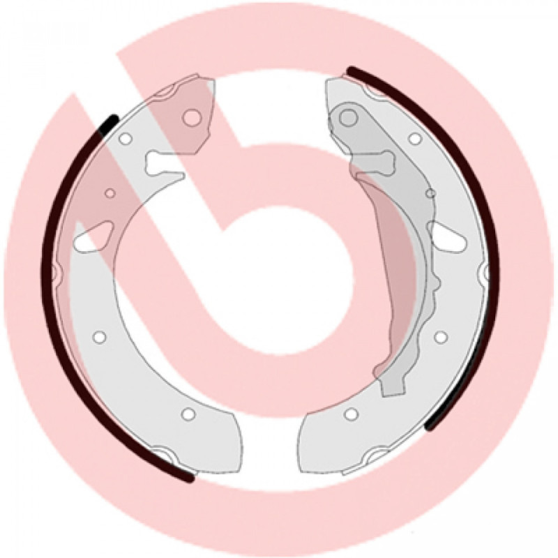 BREMBO S 83 507 Sada brzdových čeľustí zadné pre Toyota Avensis