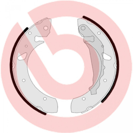 BREMBO S 83 507 Brake Shoe Set Rear for Toyota Avensis