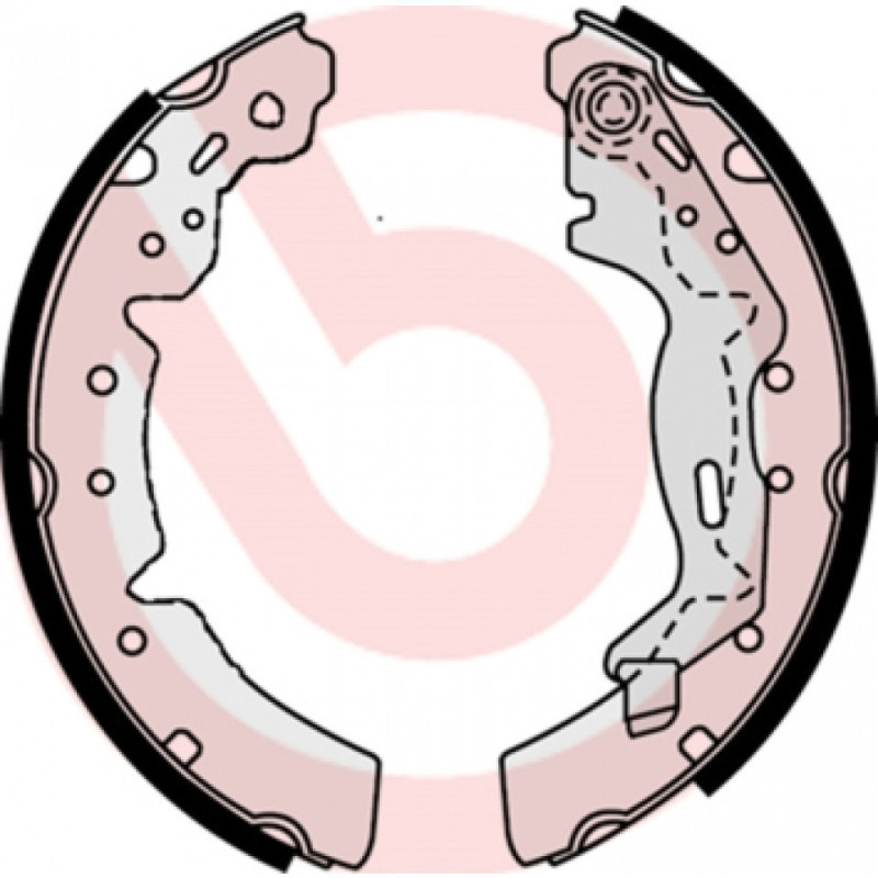 BREMBO S 83 510 Juego de zapatas de frenos trasero para Toyota Corolla Carina E