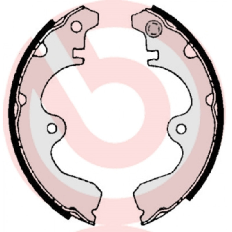 BREMBO S 83 532 Juego de zapatas de frenos trasero para Toyota Starlet