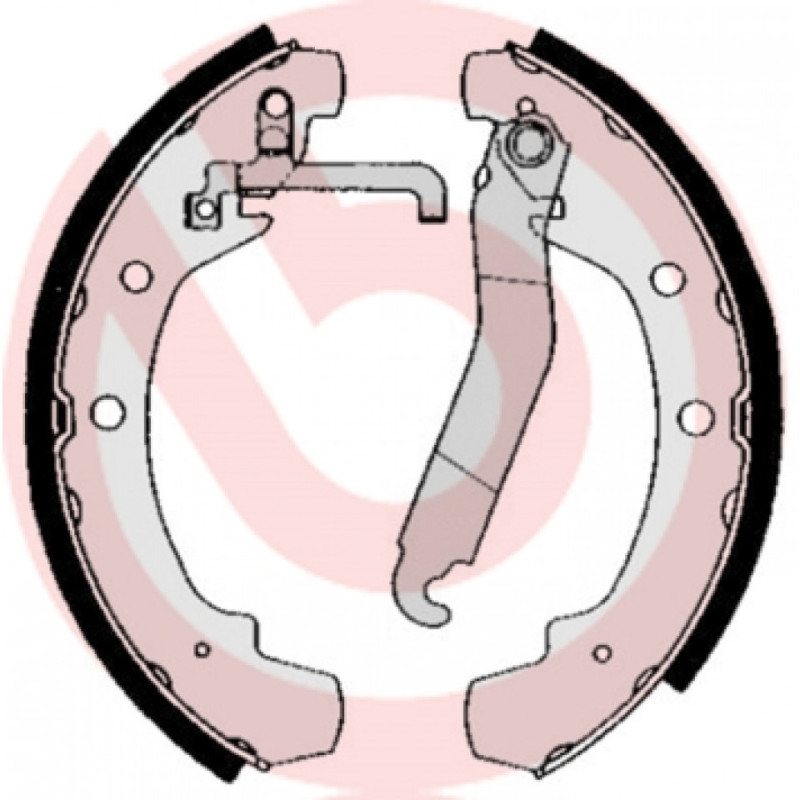 BREMBO S 85 510 Kit ganasce freno posteriore per VW LT