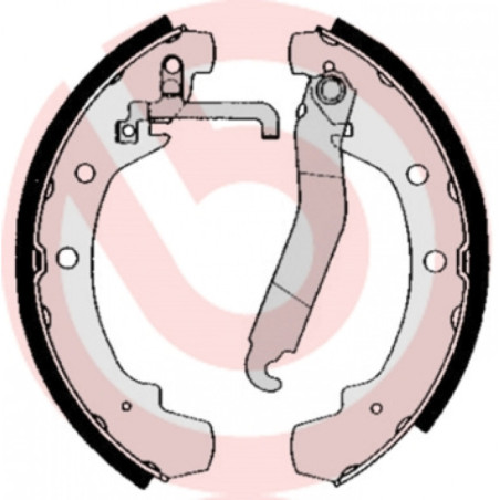 BREMBO S 85 510 Kit ganasce freno posteriore per VW LT