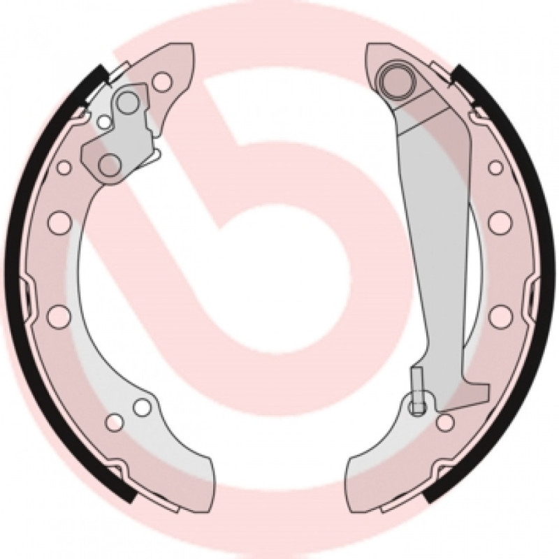 BREMBO S 85 511 Brake Shoe Set Rear for Ibiza Fabia Polo Cordoba Golf Toledo Felicia Rapid Vento 80
